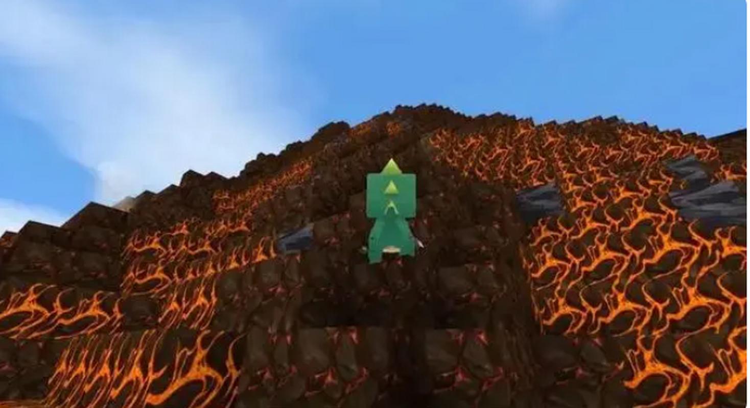 迷你世界火山地形码更新，快来体验岩浆的乐趣！