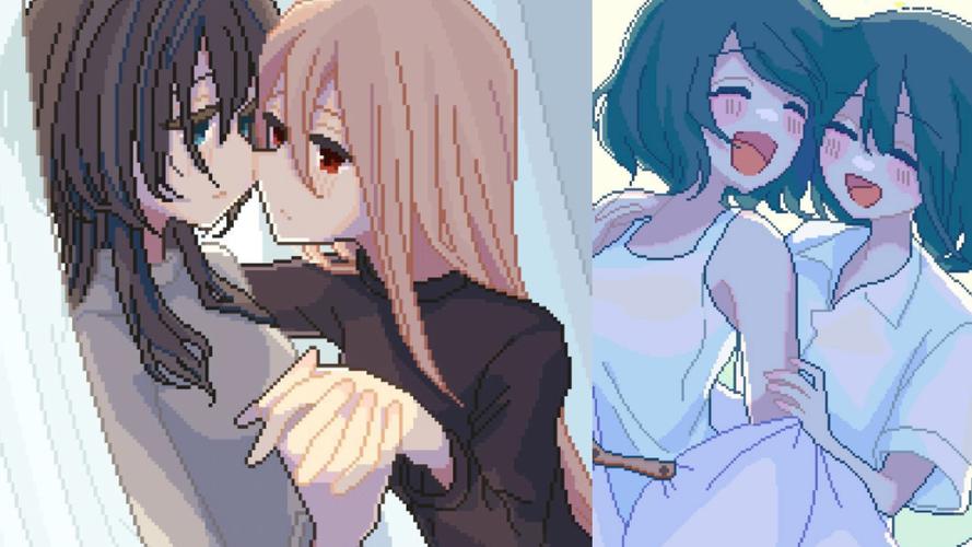 【ACT／百合／像素／全动态／DL官中／自慰／挤奶】[RJ01088018／KuroCat社团]百合固めピンジョン -YURI KATAME PINGEON-[Ver1.0]【PC／200M】