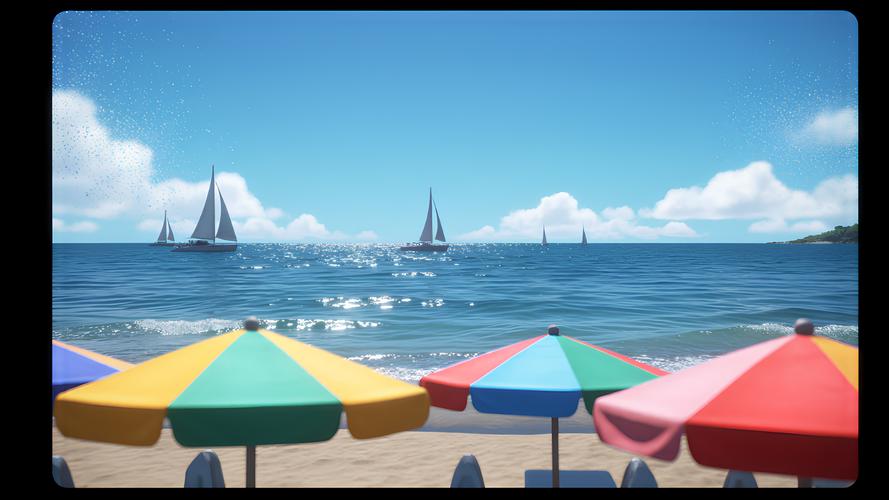 畅游虚拟海滩:夏日风情的下载秘境